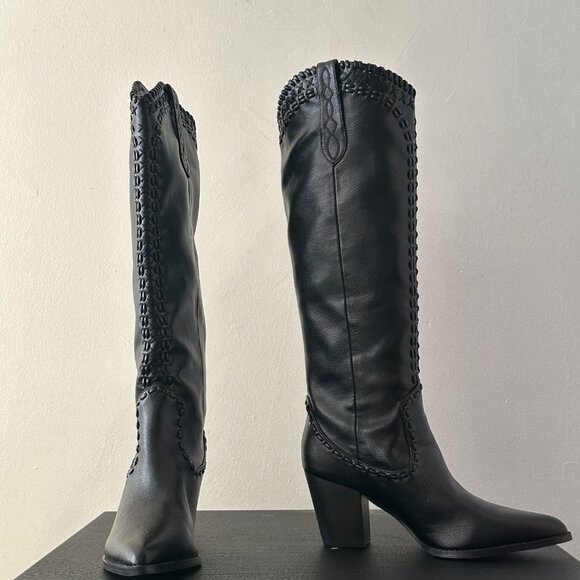 Billini FINLEY Tall Black Western Boots – Size 8 - Picture 2 of 6